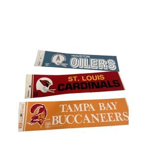 VTG NFL Bumper Strips St. Louis Cardinals Houston Oilers Tampa Bay Buccaneers